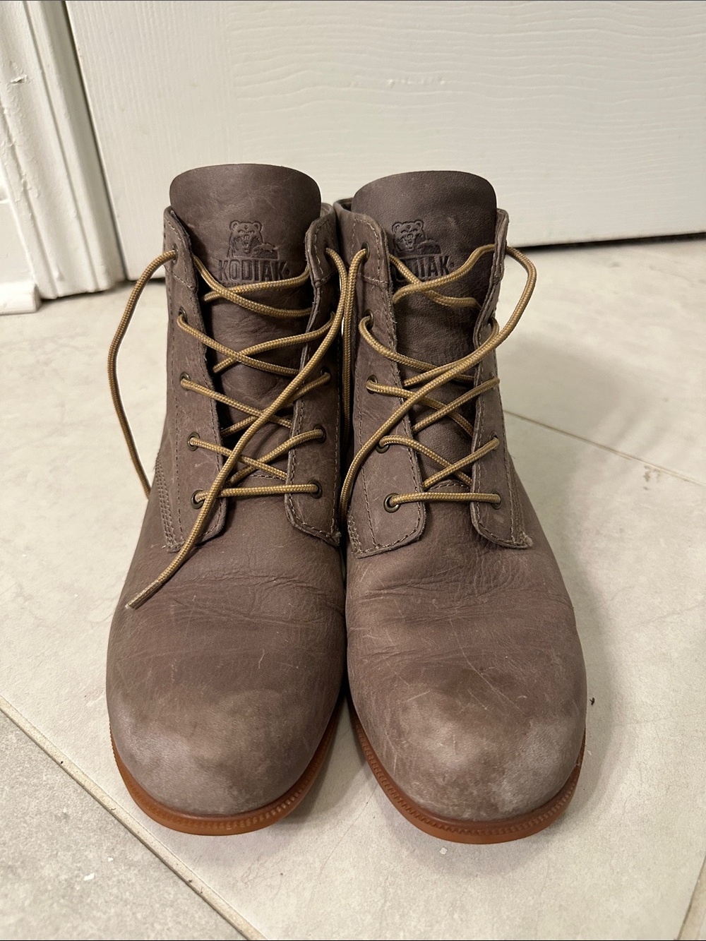 Kodiak Women's Taupe Brown Leather Boots